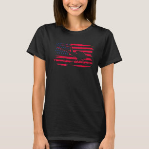 Camiseta Scuba Merging Patriotic American Flag Vintage Scub