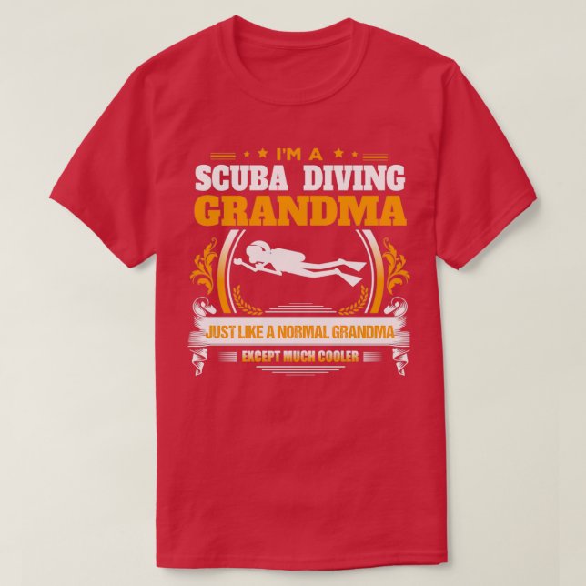 Camiseta Scuba Merging Vovó Presente de Natal ou Aniversári (Frente do Design)