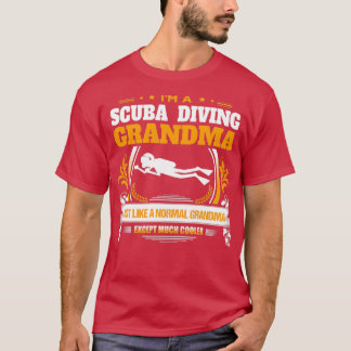 Camiseta Scuba Merging Vovó Presente de Natal ou Aniversári