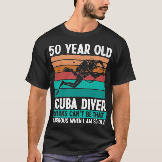Camiseta Scuba mergulhando 50º aniversário Ideia para mergu