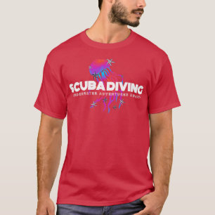 Camiseta Scuba mergulhando aventuras submarinas aguardam Sc