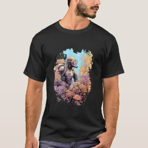 Camiseta Scuba Mergulhando Ceiques de Coral de Mergulho no 