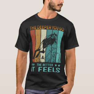 Camiseta Scuba Mergulhando Pai Quanto Mais Profundo Você Va