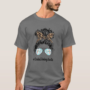 Camiseta Scuba Mergulhando Tia Mensageira Cabelo Maluco Leo