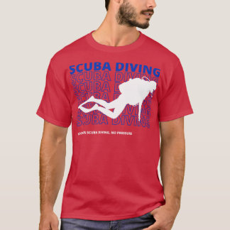 Camiseta Scuba mergulhando viciado em mergulho sem pressão 