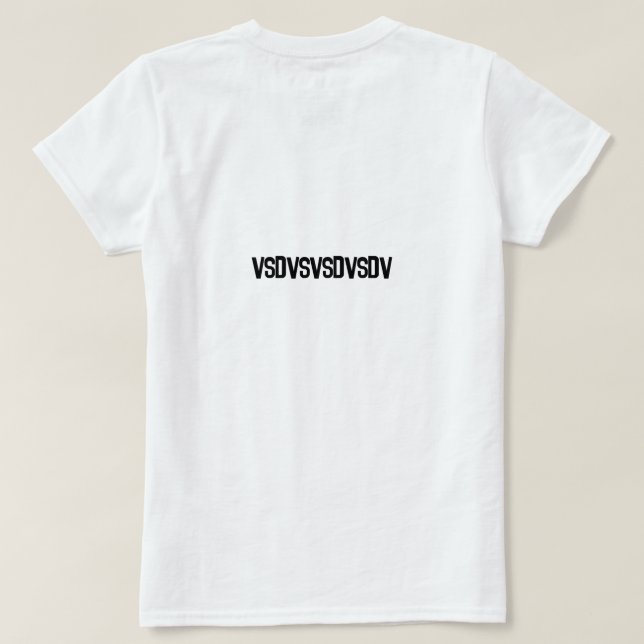 Camiseta sdvsvd (Verso do Design)