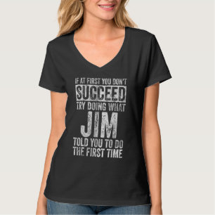 Camiseta Se à Primeira Você Não Tiver Sucesso Tente Fazer O