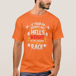 Camiseta Se a sua citação de motivação pré-ginástica com te