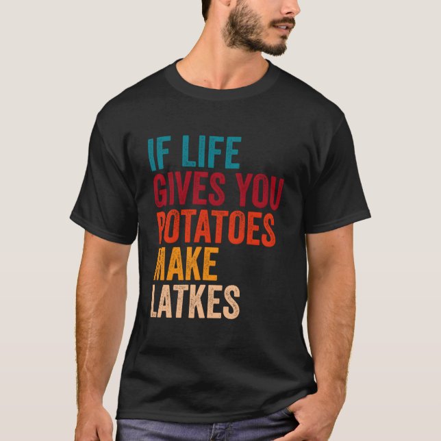 Camiseta Se A Vida Lhe Dar Batatas Fazem Latques (Frente)