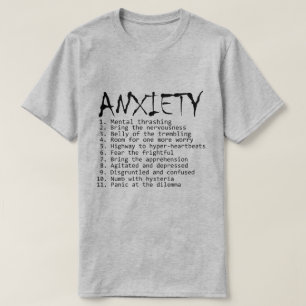 Camiseta Se Ansiedade fosse um Álbum Rock.