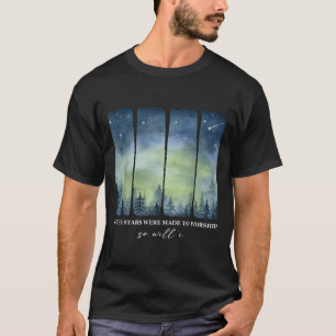 Camiseta Se as Estrelas Foram Feitas Para Adorar Então Eu T