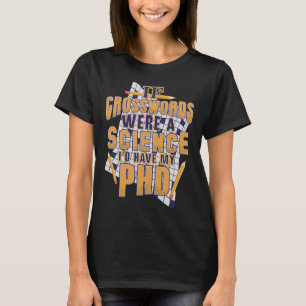 Camiseta Se As Palavras Cruzadas Fossem Uma Ciência Eu Teri
