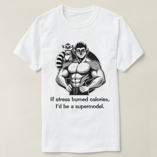 Camiseta Se calorias queimadas (Frente do Design)