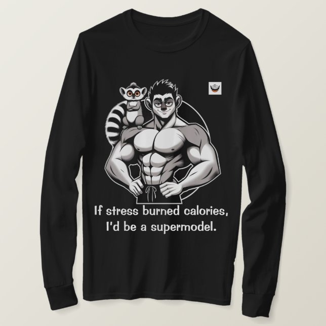 Camiseta Se calorias queimadas (Frente do Design)