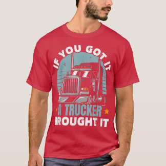 Camiseta Se Conseguiu, Um Caminhoneiro Trouxe-Lhe Um Motori