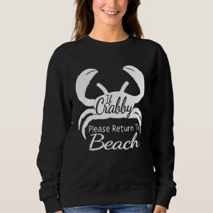Camiseta Se Crabby, Volte Para Férias De Praia Verão C