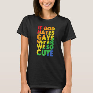 Camiseta Se Deus Odeia Gay Por Que Somos Tão Bonitos Trans 