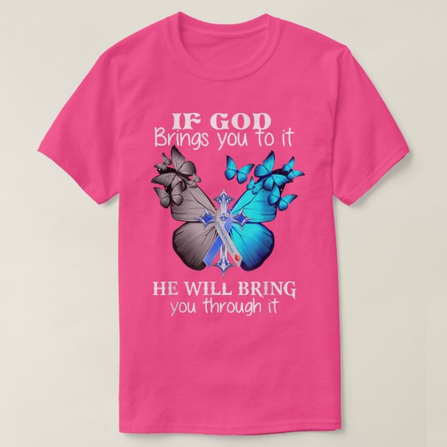 Camiseta Se Deus te levar a isso, ele te trará (Frente do Design)