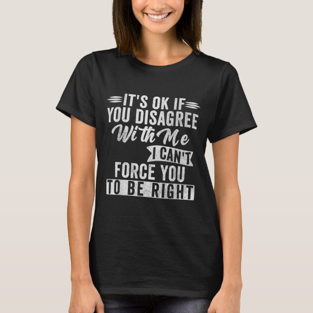 Camiseta Se Discordar Com Dito Engraçado Sarcástico Humor (Frente)