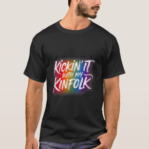 Camiseta Se divertindo com meus parentes Eventos engraçados