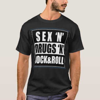 Camiseta Se drugs and rock n roll 1 friend