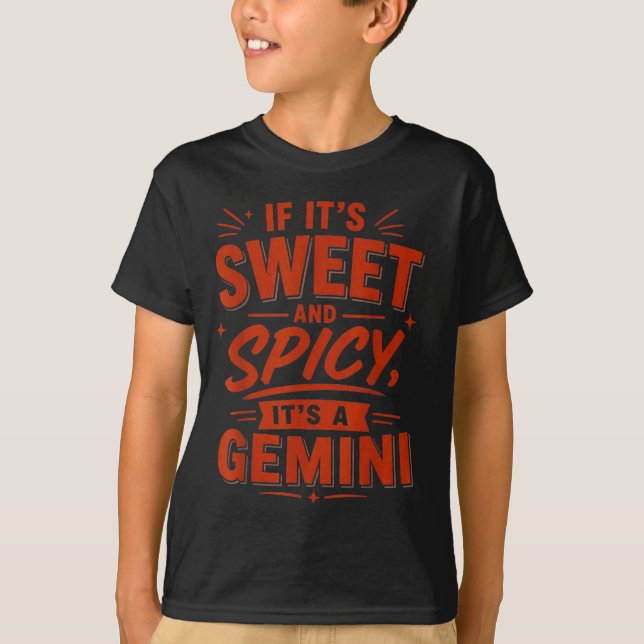 Camiseta Se É Doce E Picante É Gêmeos (Frente)