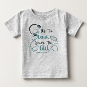 Camiseta Se é muito alto, você é muito velho, música, citaç
