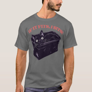 Camiseta Se Ele Ajustado, Eu Sento O Design Do Gatinho