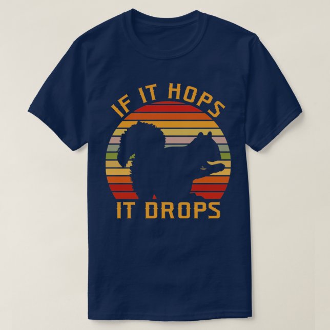 Camiseta Se Ele Salto Caça De Esquilo1 (Frente do Design)