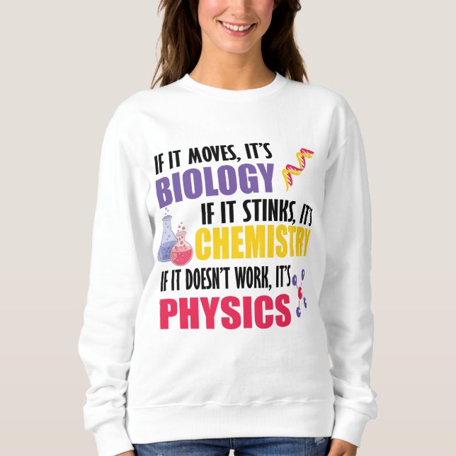 Camiseta Se ele se mexer é biologia (Frente)
