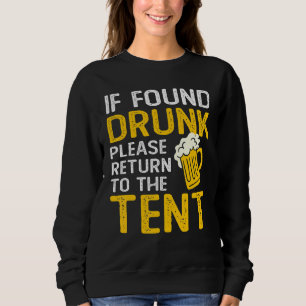 Camiseta Se Encontrado Bebado, Volte Para O Acampamento De