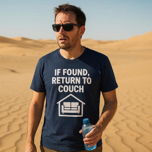 Camiseta Se Encontrado, Devolver ao Sofá
