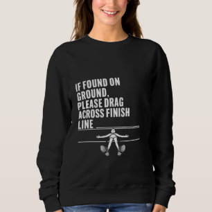 Camiseta Se Encontrado No Chão, Arraste Através Da Linha De