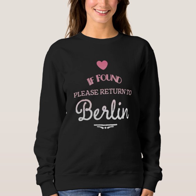 Camiseta Se Encontrar Voltar Para Berlim (Frente)