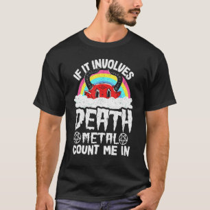 Camiseta Se Envolve Death Metal Me Inclua Crianças Arco-Íri