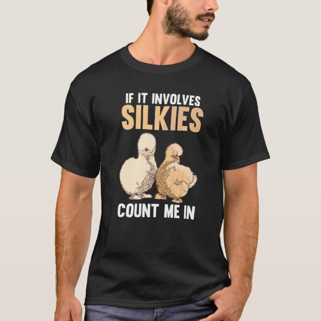 Camiseta Se Envolve Frangos Sedosos, Conte Comigo (Frente)