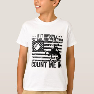 Camiseta Se Envolve Futebol Americano E Luta Livre, Conte C
