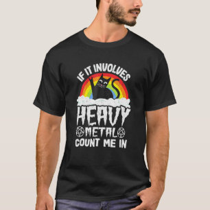 Camiseta Se Envolve Heavy Metal, Me Inclua Gato Metal R