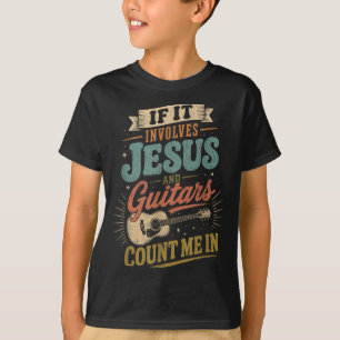 Camiseta Se Envolve Jesus E Guitarras Guitarrista