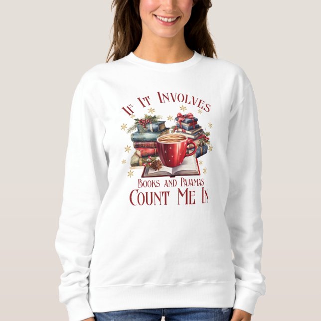Camiseta Se Envolve Livros e Pijamas, Conte Comigo (Frente)