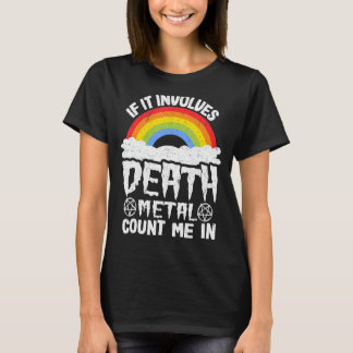 Camiseta Se Envolver A Morte De Metal Conte-Me Em Crianças