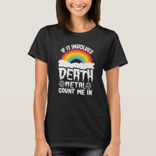 Camiseta Se Envolver A Morte De Metal Conte-Me Em Crianças