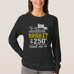 Camiseta Se Envolver Brisket E 250 Graus Conte-Me Em M