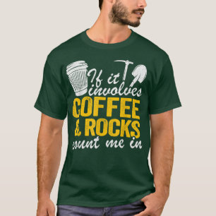 Camiseta Se Envolver Café E Rochas Conte-Me Em Geologia