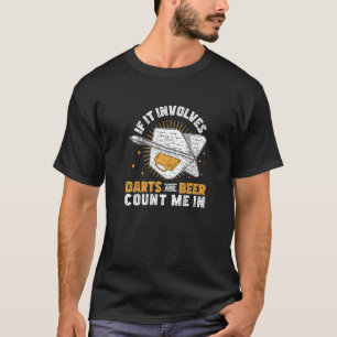 Camiseta Se Envolver Dardos E Cerveja Para Atirar Dardos