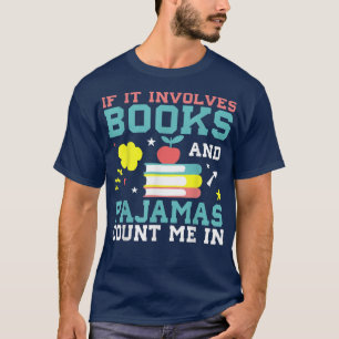 Camiseta Se Envolver Livros E Pijamas Conte-Me No Livro