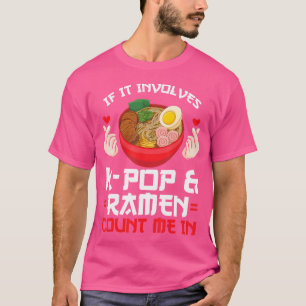Camiseta Se Envolver O K-Pop Ramen Conte-Me Em K-Pop
