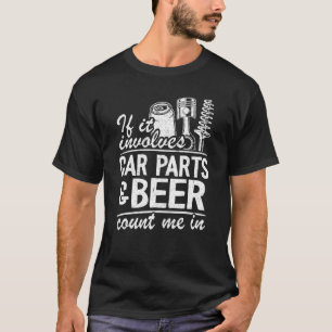 Camiseta Se Envolver Peças De Carro E Cerveja, Conte-Me Em