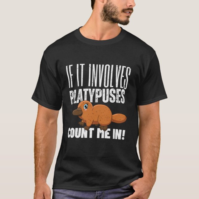 Camiseta Se Envolver Platypuses Conte-Me Em Platyp Engraçad (Frente)