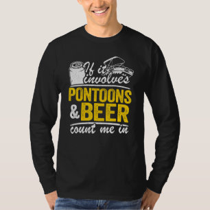Camiseta Se Envolver Pontoons E Cerveja Conte-Me Em Bebida